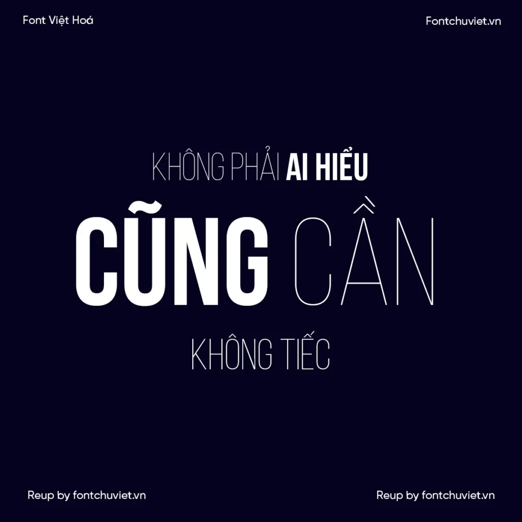 5 Font VL Bebas Neue – Font Việt hoá