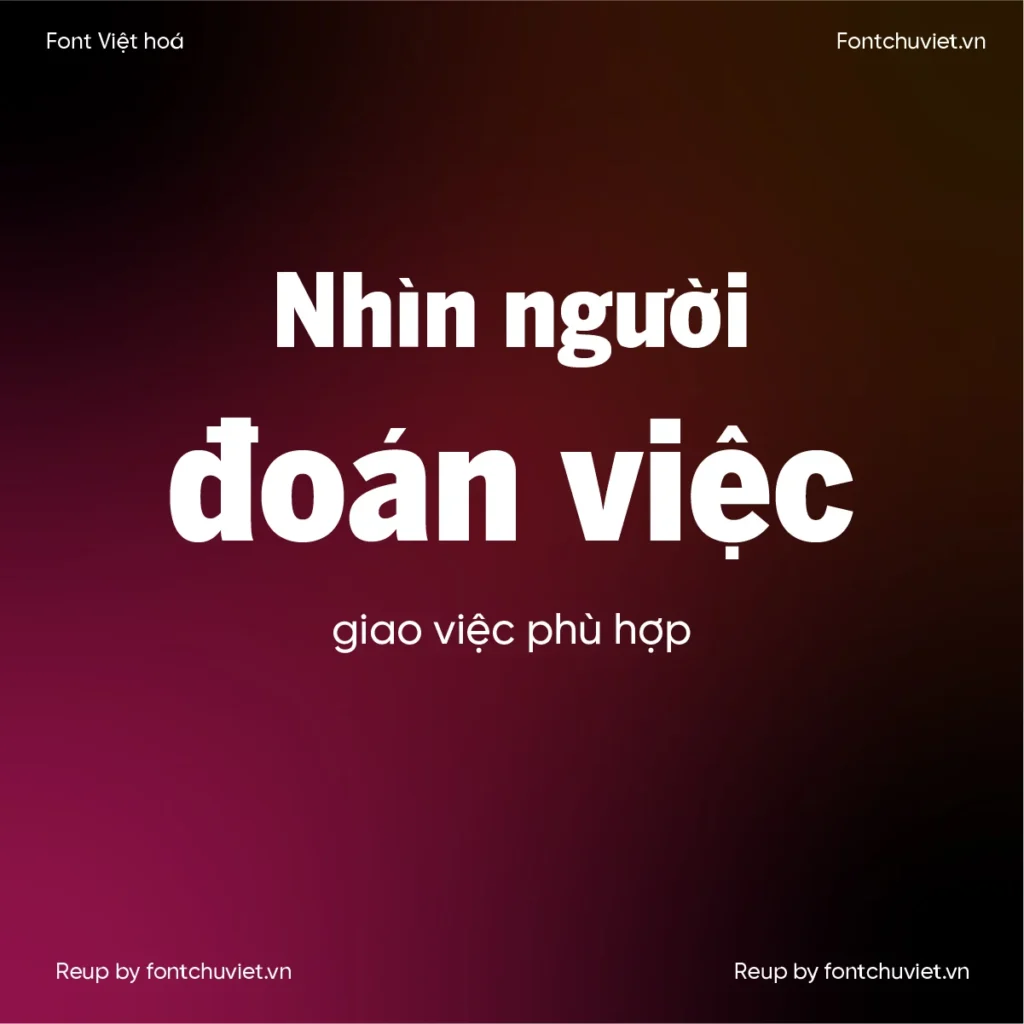 4 Font VL Benton Sans – Font Việt hoá