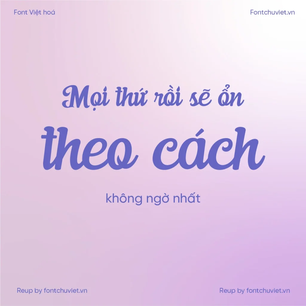 Font VL Billfont – Font Việt hoá