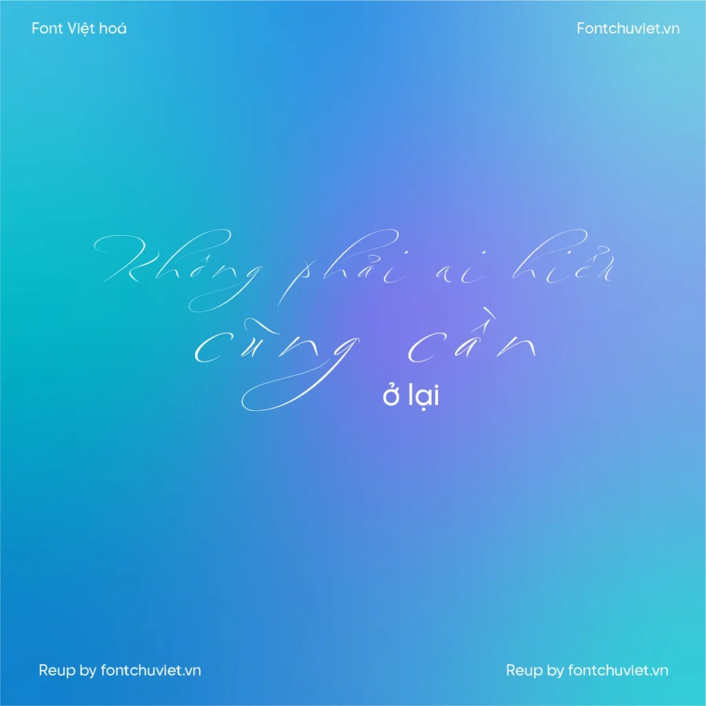 Font VL Bird Script Pro – Font Việt hoá