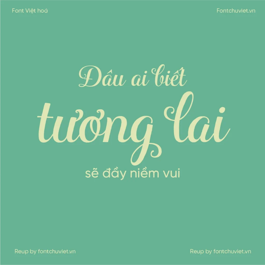 Font VL Ciao Bella Regular – Font Việt hoá