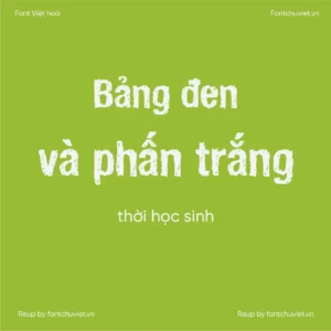 Font VL HandVetica Bold – Font Việt hoá
