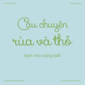 Font VL Xiomara Regular – Font Việt hoá